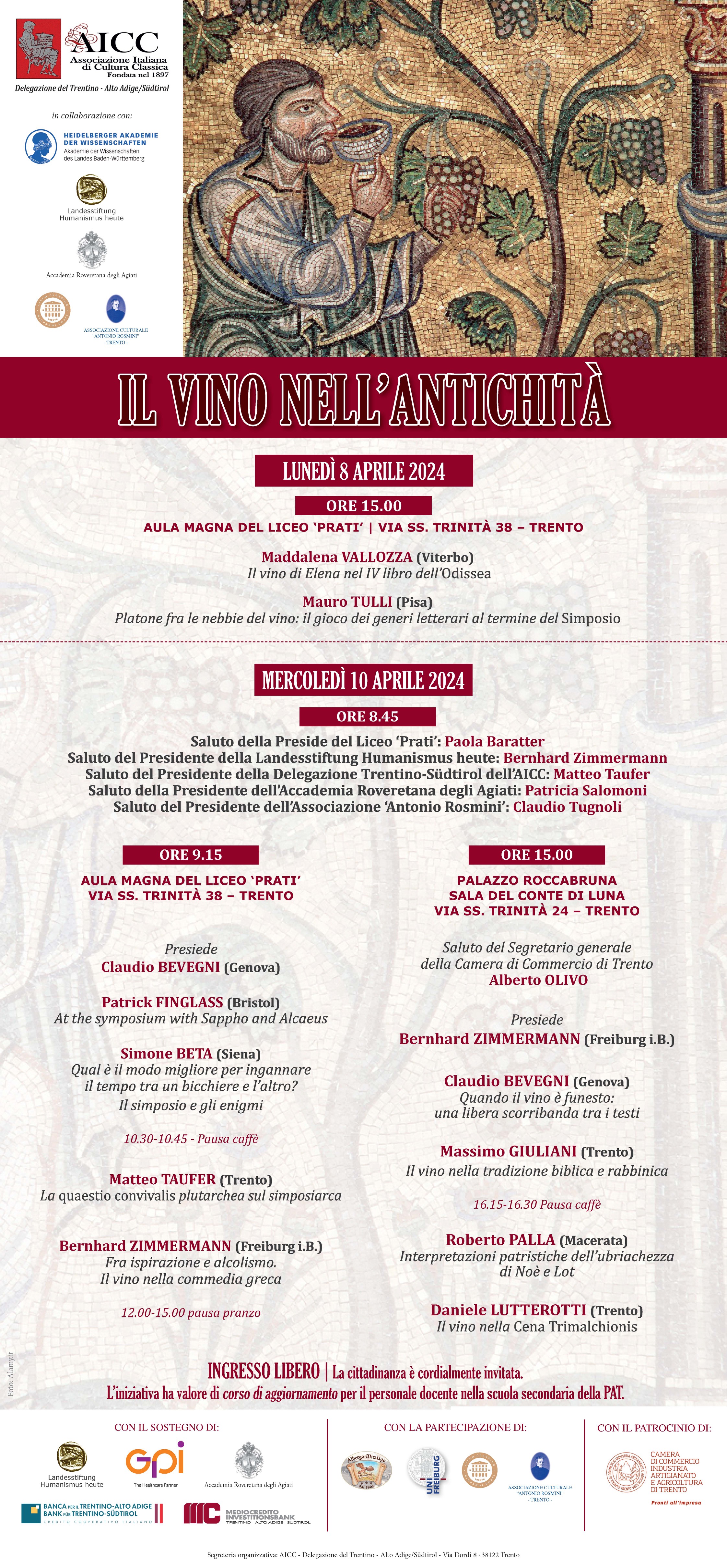 Conference poster with program