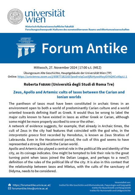 Forum Antike talk